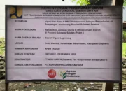 Papan Proyek Tak Lengkap, Rehabilitasi Irigasi Soppeng Disorot Publik
