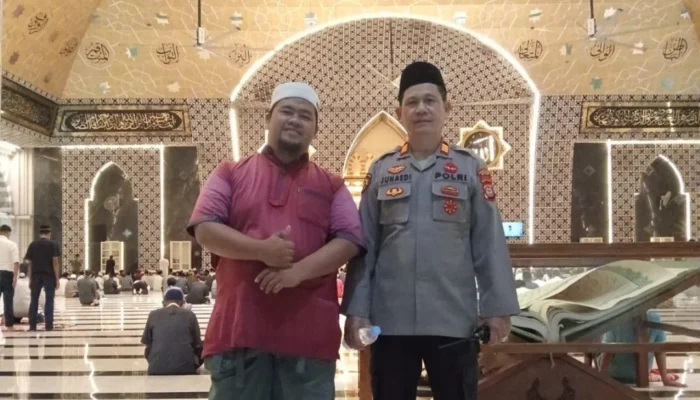 Wakapolsek Bontoala Patroli Mesjid dan kontrol Personil Pengamanan Tarwih